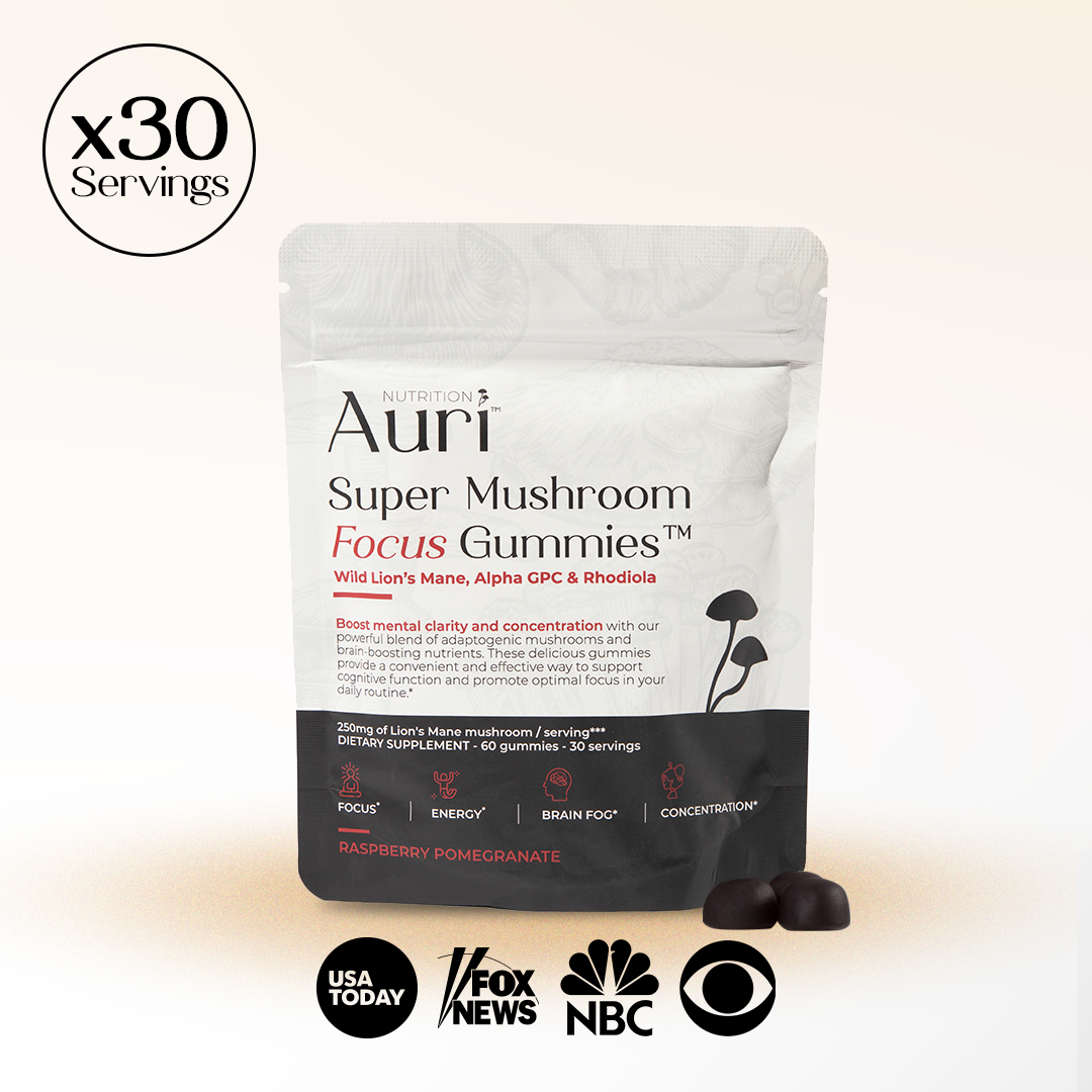 Super Mushroom Focus Gummies Auri Nutrition