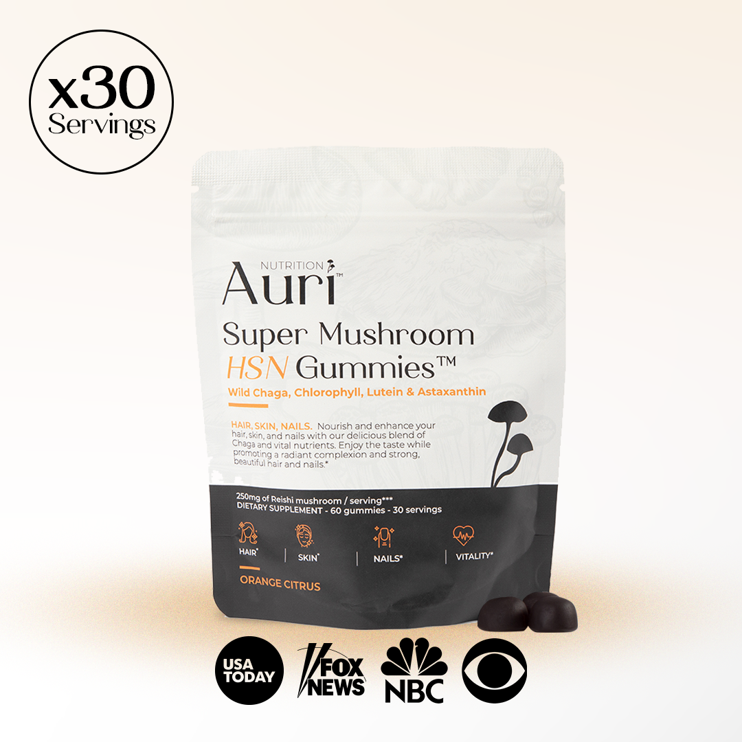 Super Mushroom HSN Gummies (Hair. Skin. Nails) Auri Nutrition