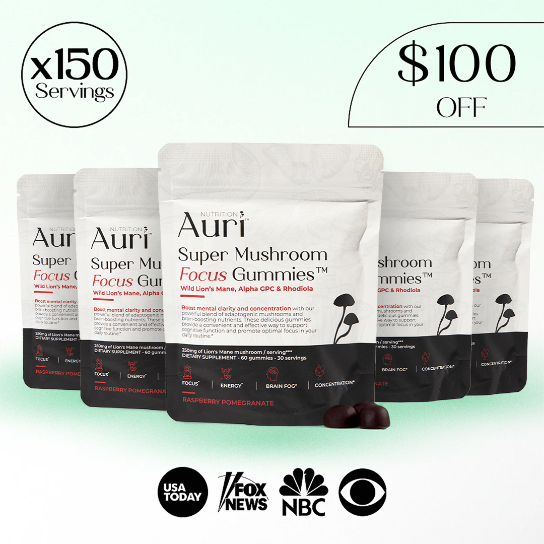 Super Mushroom Focus Gummies Auri Nutrition