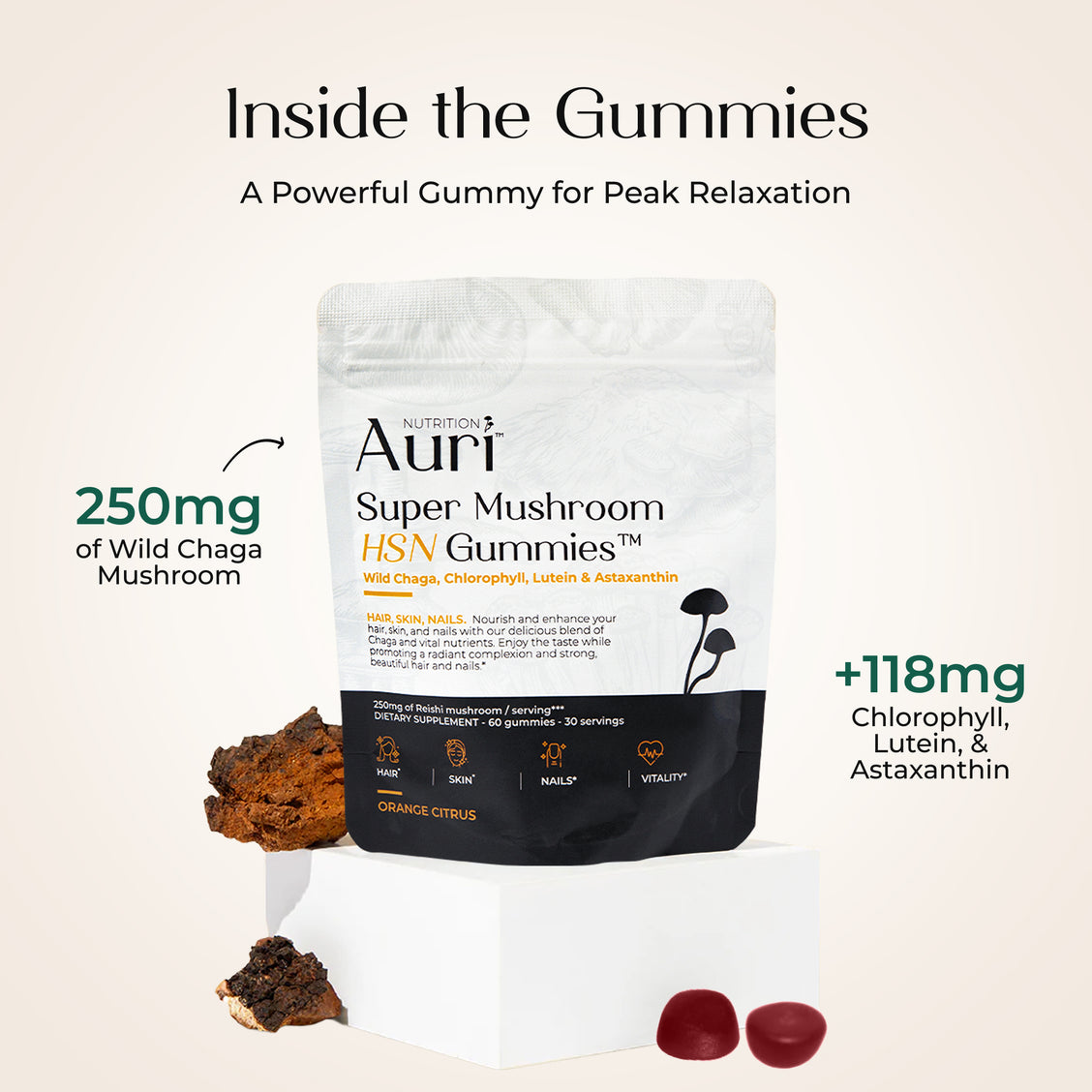 Super Mushroom HSN Gummies (Hair. Skin. Nails)®
